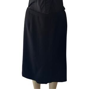 H&M Black Pencil Skirt Women’s Size 4 EUR 34 Lined Work Office Career Formal